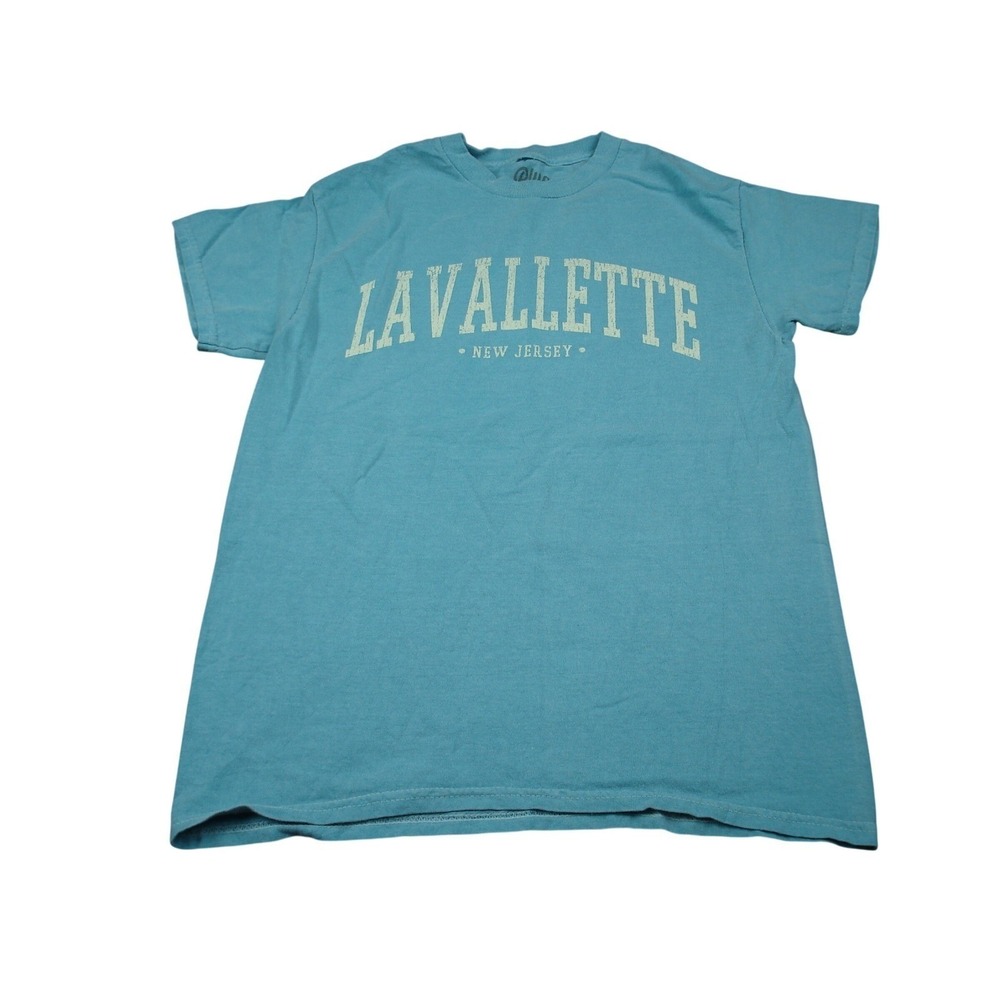 Blue 84 Unisex Lavallette New Jersey‎ Graphic T-Shirt Small Teal Short Sleeve